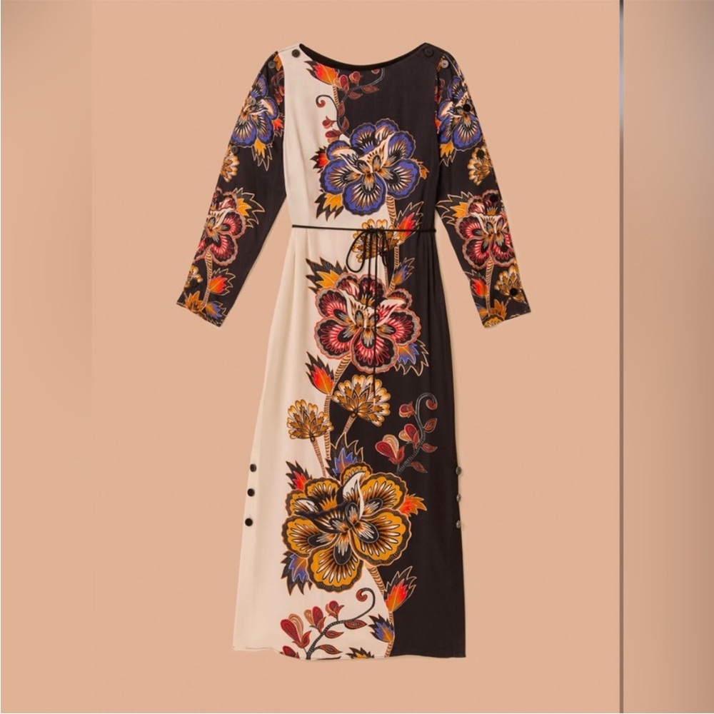 Farm Rio Maxi floral long sleeve dress - Picture 7 of 11